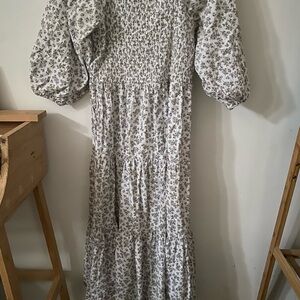 Elegant Long Sleeve Floral Dress